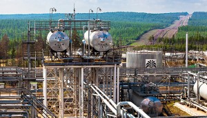 Irkutsk Oil’s oil treatment facility in eastern Siberia. The company has invested millions of dollars in production facilities to enhance the region's oil and gas industry